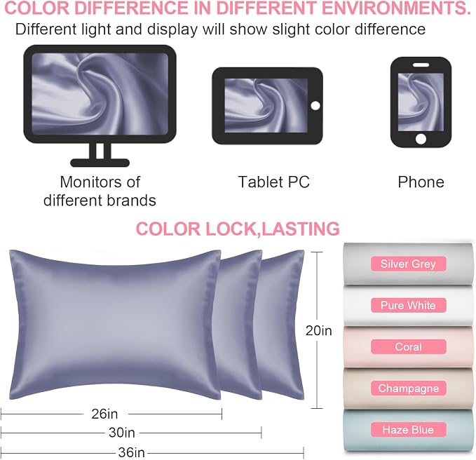 Silk Pillow Cases Standard Size - Image 7