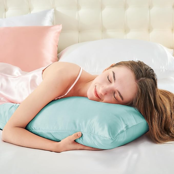 BEDELITE Satin Body Pillow Cover, Super Soft and Cooling Body Pillow Pillowcase - Image 5