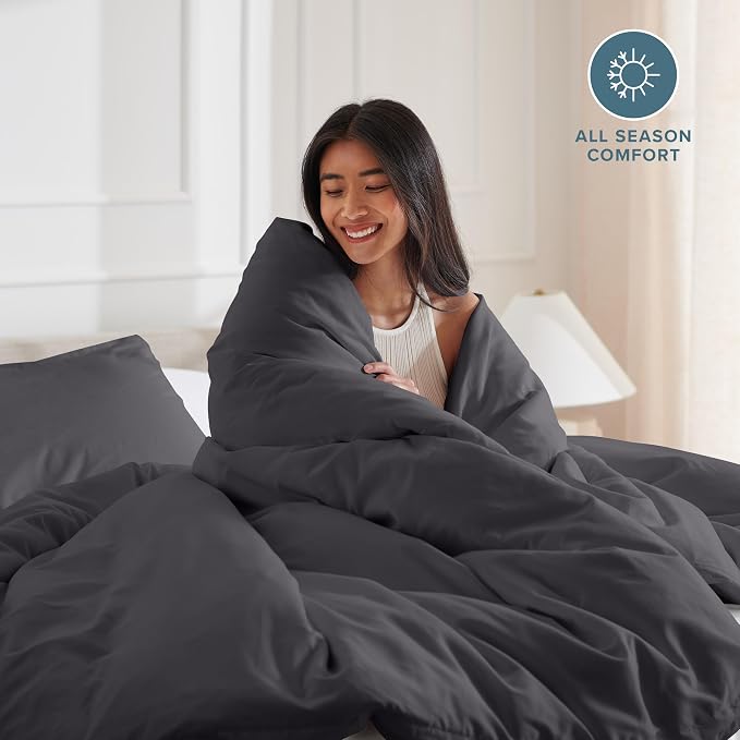 Bare Home Bedding Duvet Cover California King Size - Image 3