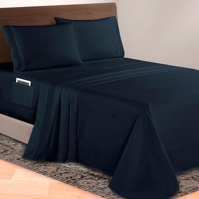 Elegant Comfort Luxurious 1500 Premium Hotel Quality Microfiber 4-Piece Sheet by ELEGANTCOMFORT