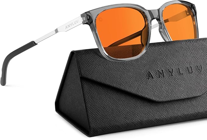 ANYLUV Blue Light Glasses for Men, Lightweight Computer Gaming Glasses by ANYLUV