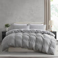 Nestl Light Grey Duvet Cover Full Size by Nestl