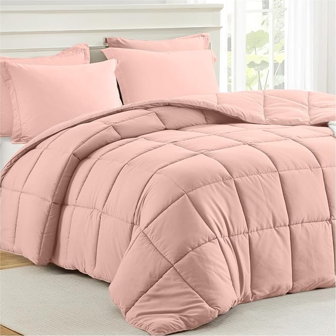 Homelike Moment King Size Comforter Set Pink, Comforters King Size Bed Sets - Image 2