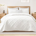 Exclusivo Mezcla King Quilt Set- White Quilts Bedding Set by ExclusivoMezcla