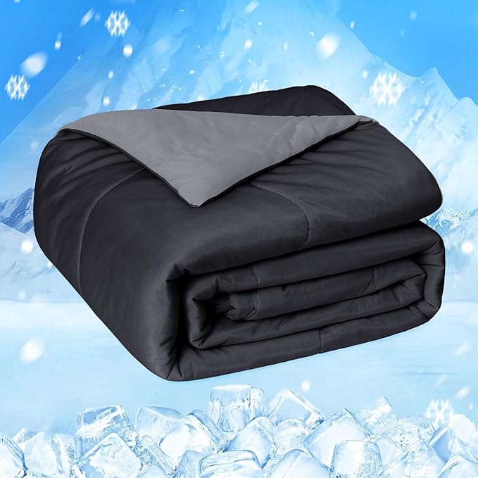 HOMFINE Cooling Comforter Japanese Double-Sided Cold Tech Fabric Cooling Blanket by HOMFINE