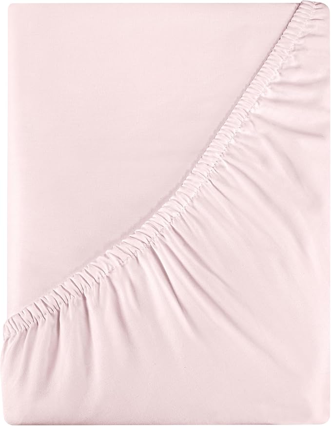 Royale Linen 400 Thread Count 100% American Grown Cotton Fitted Sheet Twin Size by ROYALELINENS