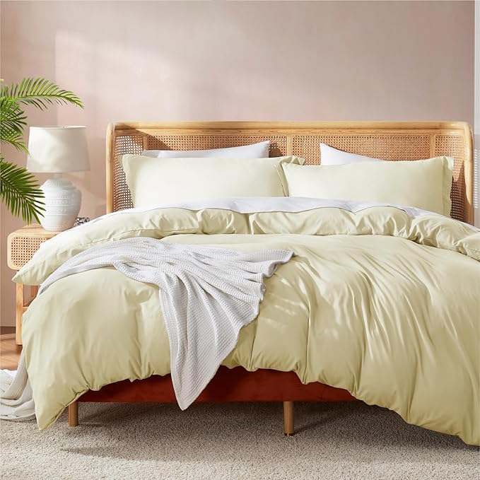 Nestl Vanilla Yellow Duvet Cover Full Size by Nestl