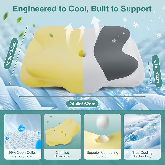 DONAMA Cervical Neck Pillow- Ergonomic Pillows - Image 2
