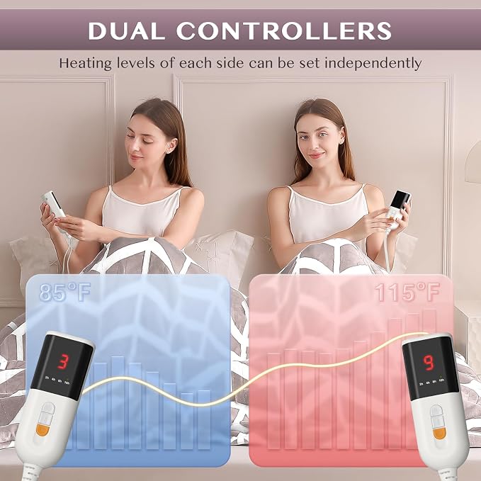 VENTIMI Electric Blanket Queen Size, Fast Heating Blanket - Image 4
