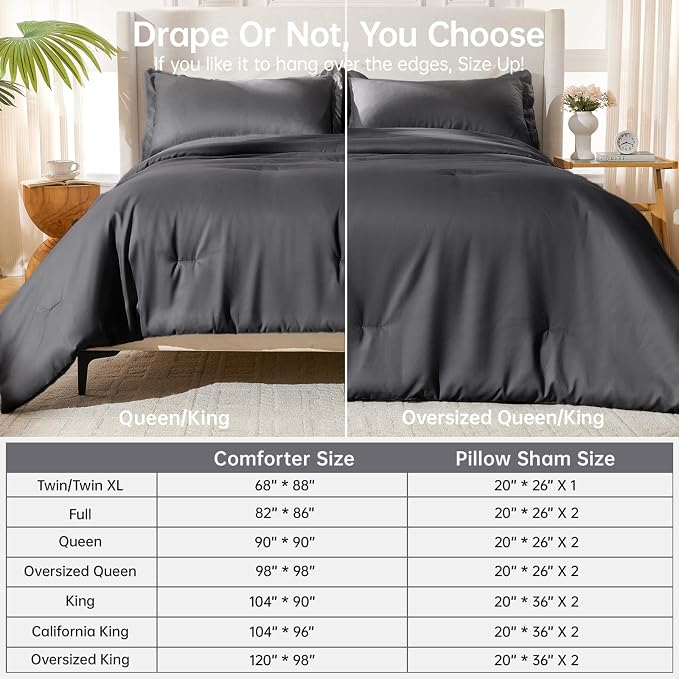 MUXHOMO Queen Comforter Set, All Season Ultra Soft Down Alternative Bedding - Image 8