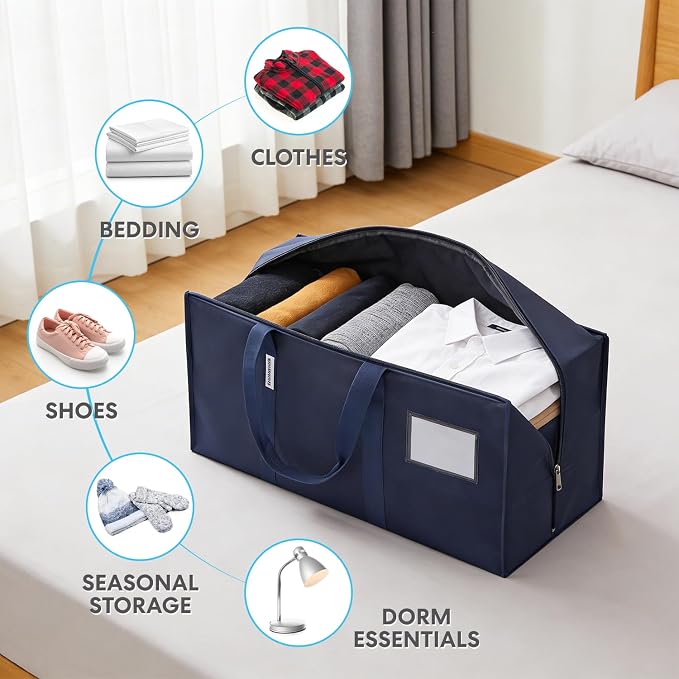 Simpli-Magic Heavy Duty Moving Bags, 12 Pack, Extra Large Reusable Storage & - Image 2