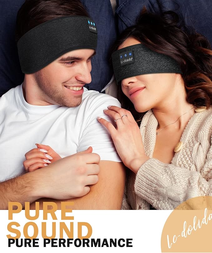 LC-dolida Sleep Headphones Headband Bluetooth 5.4, Headband Earphones Wireless - Image 2
