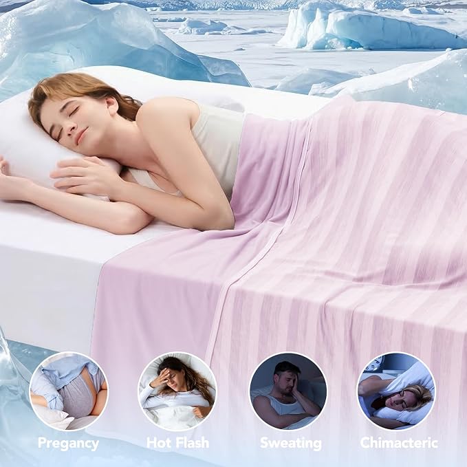 GOHERO Cooling Blanket for Couples- 60"x90" Summer Cooling Throw Blanket for - Image 4