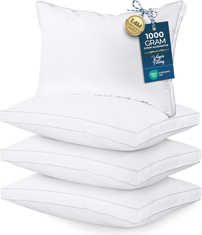 Utopia Bedding Bed Pillows for Sleeping Queen Size, Soft & Fluffy Pillow by UTOPIABEDDING