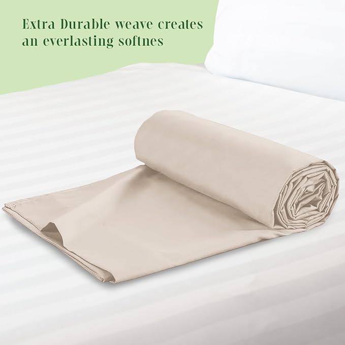 Elegant Comfort Premium Hotel Quality 1-Piece Flat Sheet, Luxury & Softest 1500 - Image 3
