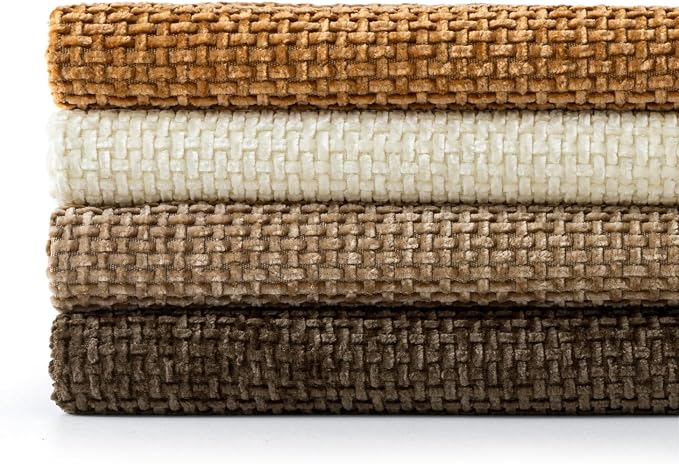 MIULEE Pack of 4 Brown Couch Throw Pillow Covers 20x20 Inch Soft Decorative - Image 7