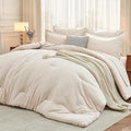MUXHOMO 7 Pieces Full Comforter Set, Soft Bed in a Bag Full Size, All Season by MUXHOMO