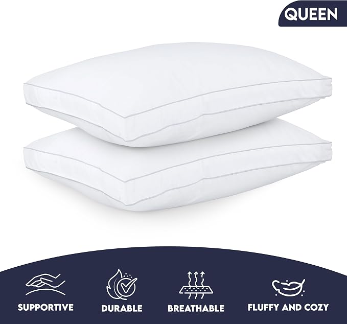 Utopia Bedding Bed Pillows for Sleeping Queen Size, Soft & Fluffy Pillow - Image 4