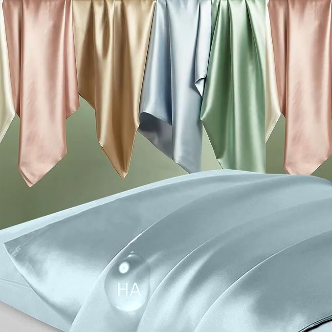 Silk Pillowcase for Hair and Skin, Mulberry Silk Pillow Cases Queen Size - Image 2