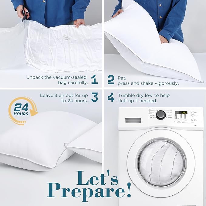 viewstar Bed Pillows King Sizes Set of 2, Hotel Quality Cooling Down - Image 3