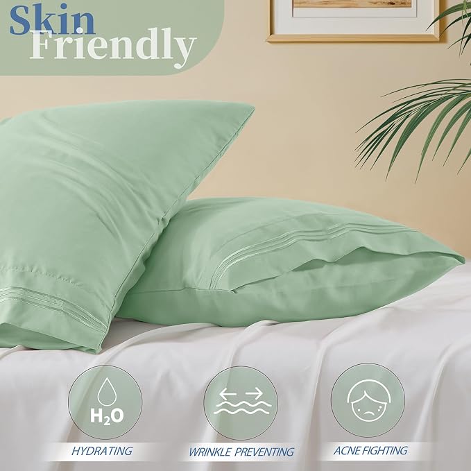 Vonty 2 Pack Queen Pillow Cases - Image 3