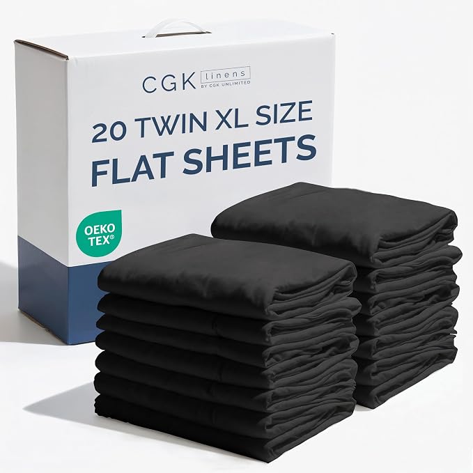 Twin XL Size Flat Sheets by CGKUnlimited