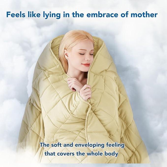 Topcee Weighted Blanket for Adults Queen Size Soft Cooling Heavy Blanket - Image 4