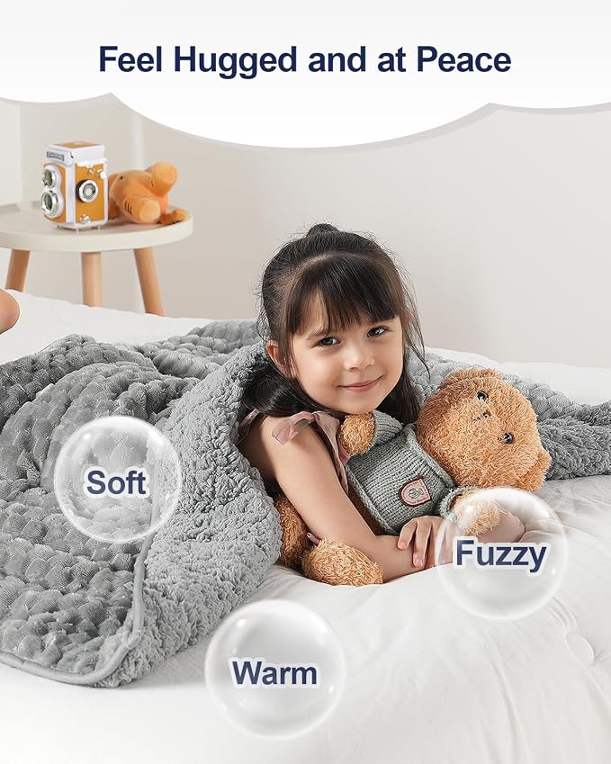 Super Soft Luxury Fleece Sherpa Weighted Blanket - Image 3