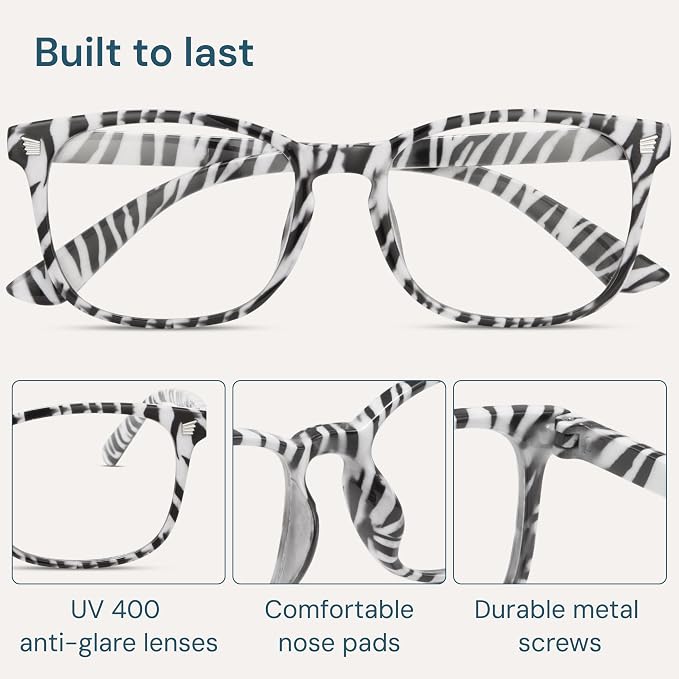 Gaoye Zebra Blue Light Glasses for Computer & Gaming - Image 6