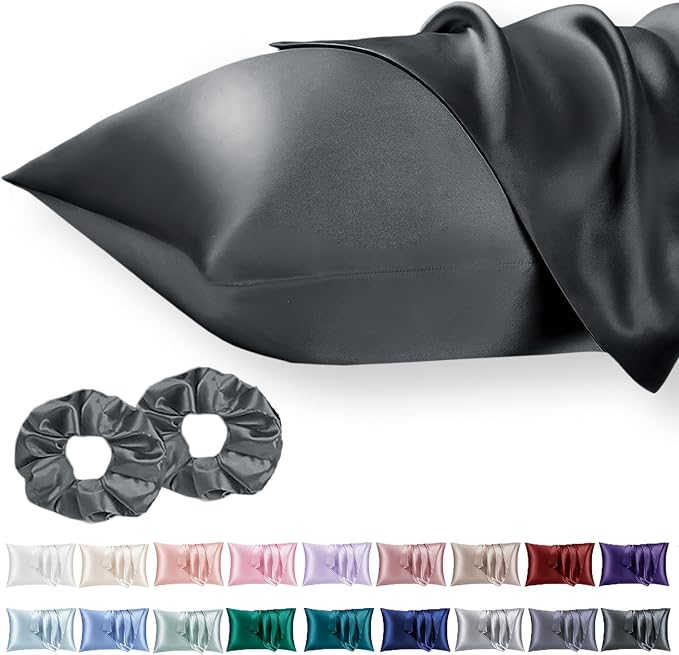 Satin Pillowcase for Hair 2pc, Similar to Silk Pillow Cases, Easier Care Than by Vielit