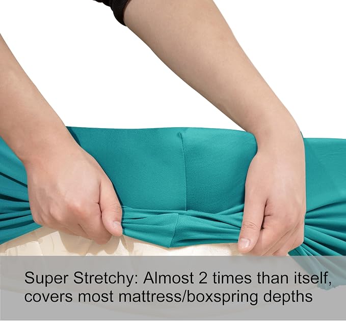 Stretch Queen Fitted Sheet Only - Image 6