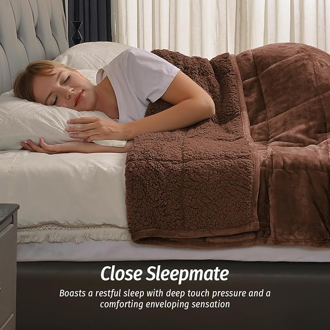 Wemore Sherpa Fleece Weighted Blanket - Image 3