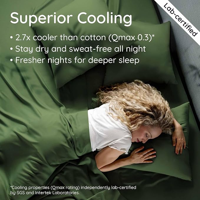 Bambaw 100% Viscose Derived from Bamboo Sheets King Size Set – 6pcs Set of - Image 3