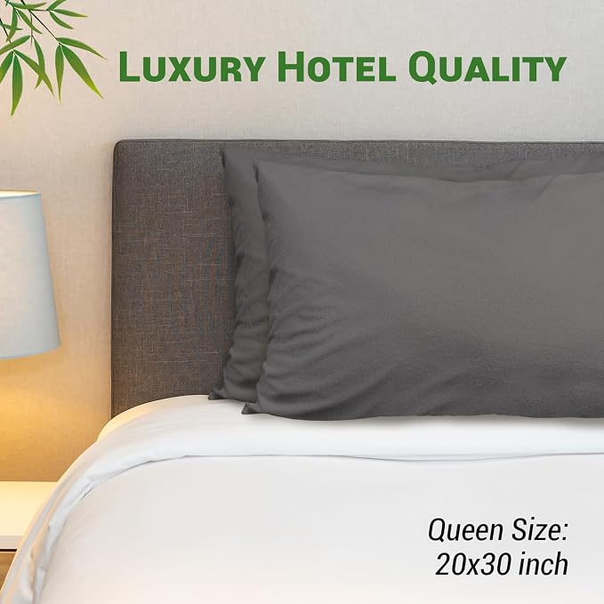 Gogreen Bamboo Rayon Waterproof Pillow Protector, Breathable Pillow Cover - Image 2
