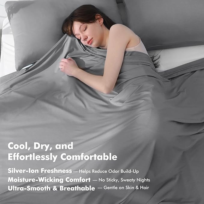 Elegear Cooling Blankets for Hot Sleeper, Arc-Chill 3.0 Cool Fiber - Image 4