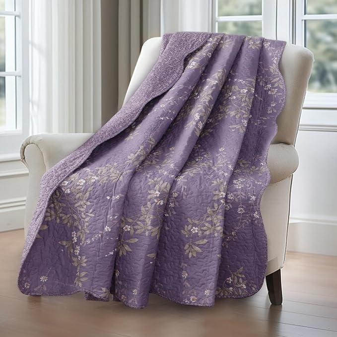 GOONE Twin Quilt Set 68"x86", Lightweight Washed Coverlet, Reversible Spring & - Image 6