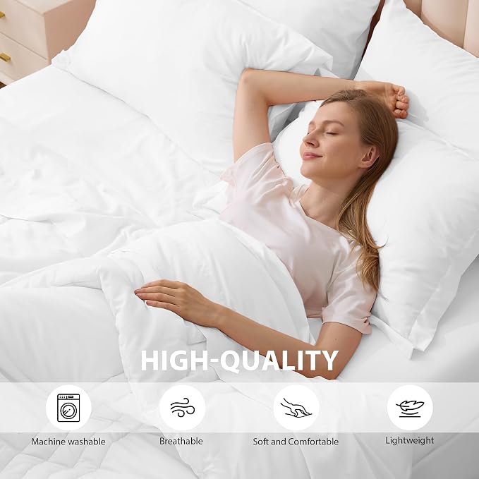 King Comforter Set White - Image 2