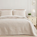 Exclusivo Mezcla Twin Quilt Bedding Set, Lightweight Brich Beige Quilts Twin by ExclusivoMezcla