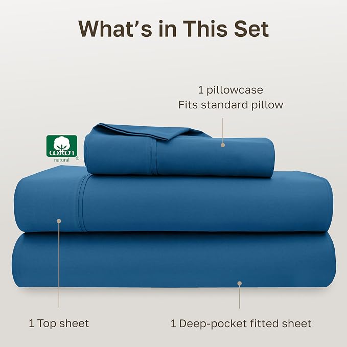 California Design Den Soft Twin XL 100% Cotton Sheet Sets, 400 Thread Count - Image 4