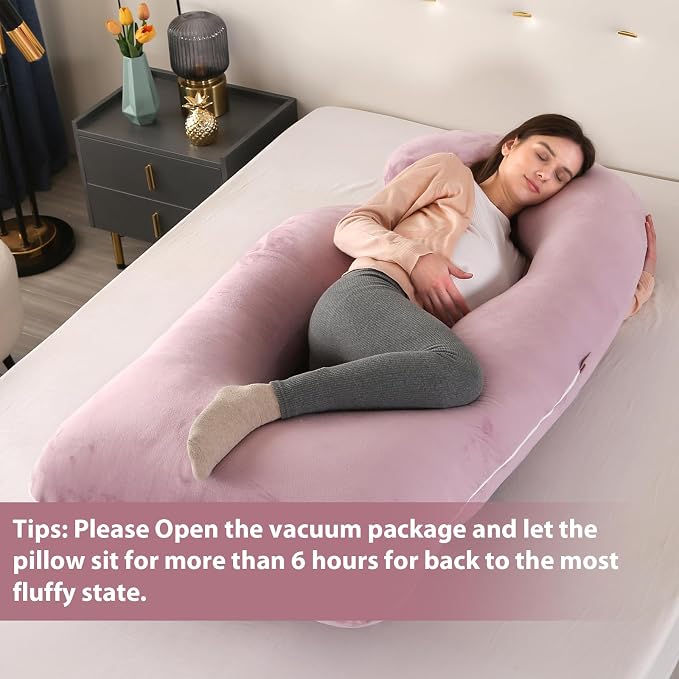 Victostar Pregnancy Pillow, 57 inches U Shaped Maternity Pillow - Image 6