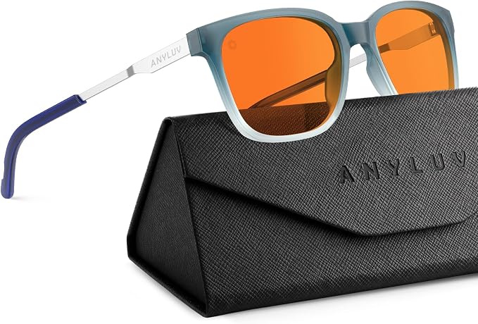 ANYLUV Blue Light Glasses for Men, Lightweight Computer Gaming Glasses by ANYLUV