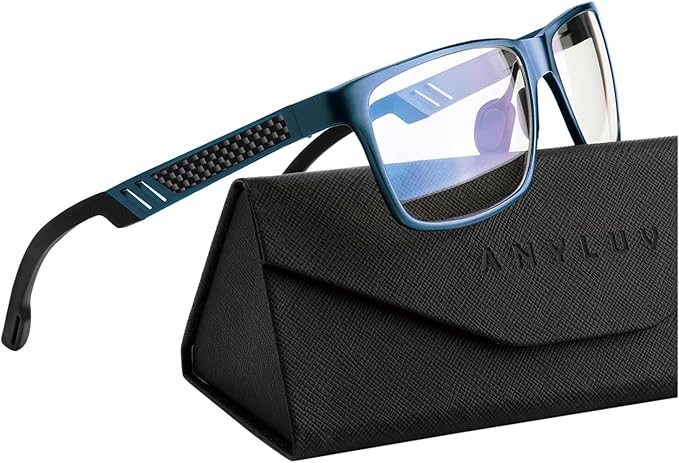 ANYLUV Blue Light Blocking Glasses Men Computer Gaming Glasses Lightweight by ANYLUV