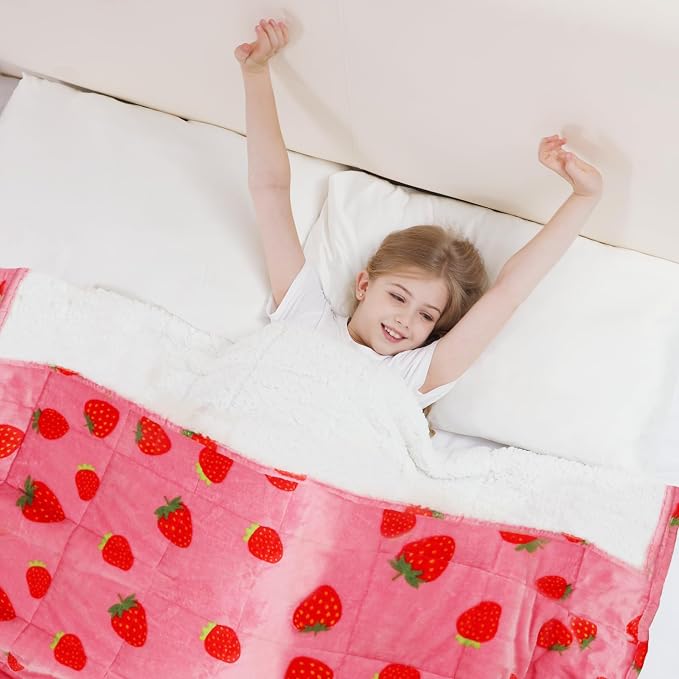 Aemicion Strawberry Pink Weighted Blanket by Aemicion
