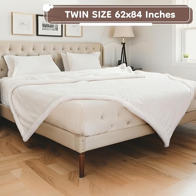 LaffyLo Electric Heated Blanket Twin Size 62 x 84, Fast Heating Blanket - Image 7