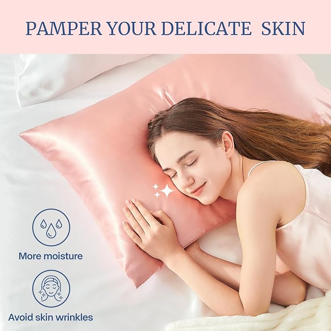 BEDELITE Satin Pillowcase for Hair and Skin, Super Soft Similar to Silk Pillow - Image 3