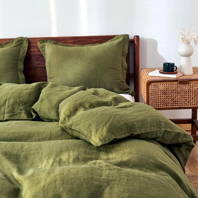Simple&Opulence 100% Linen Duvet Cover Set 2pcs Basic Style Natural French by SimpleOpulence