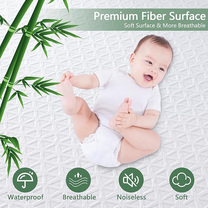 Premium Waterproof Mattress Protector California King Size, Breathable Bed - Image 2