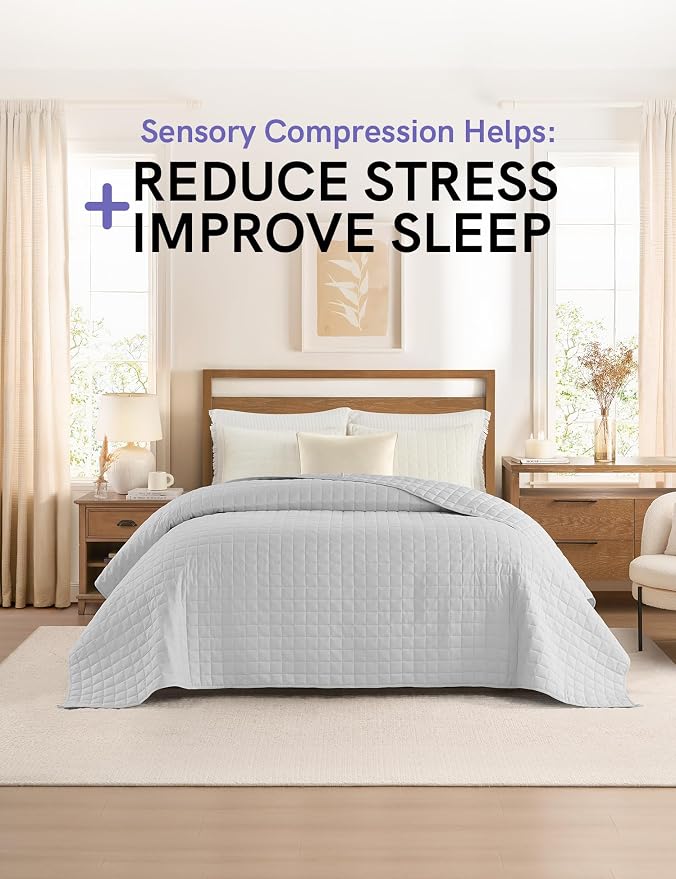 YnM Exclusive 50 lbs Weighted Blanket, Extra Heavy Cotton Bed Blanket - Image 2