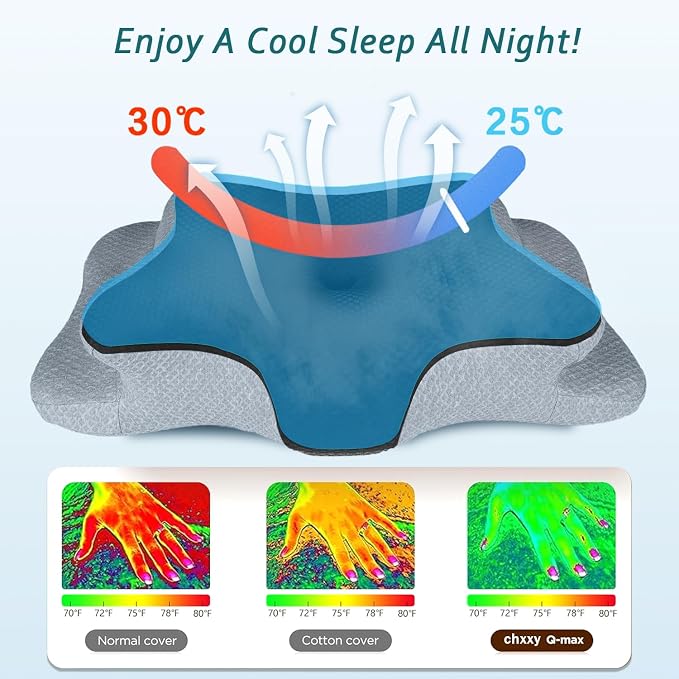 CHxxy Cervical Neck Pillow for Pain Relief Sleeping, Memory Foam Pillows - Image 6