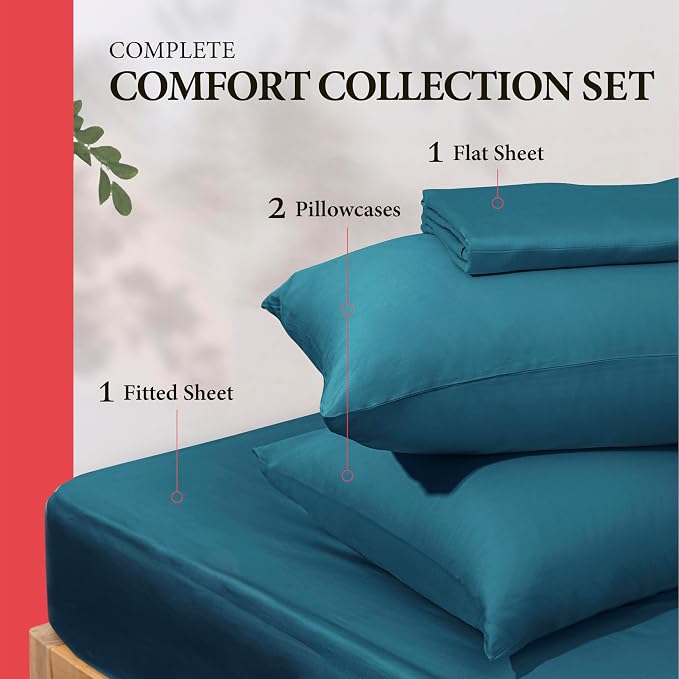 100% Egyptian Cotton Queen Size Sheet Set - Image 3